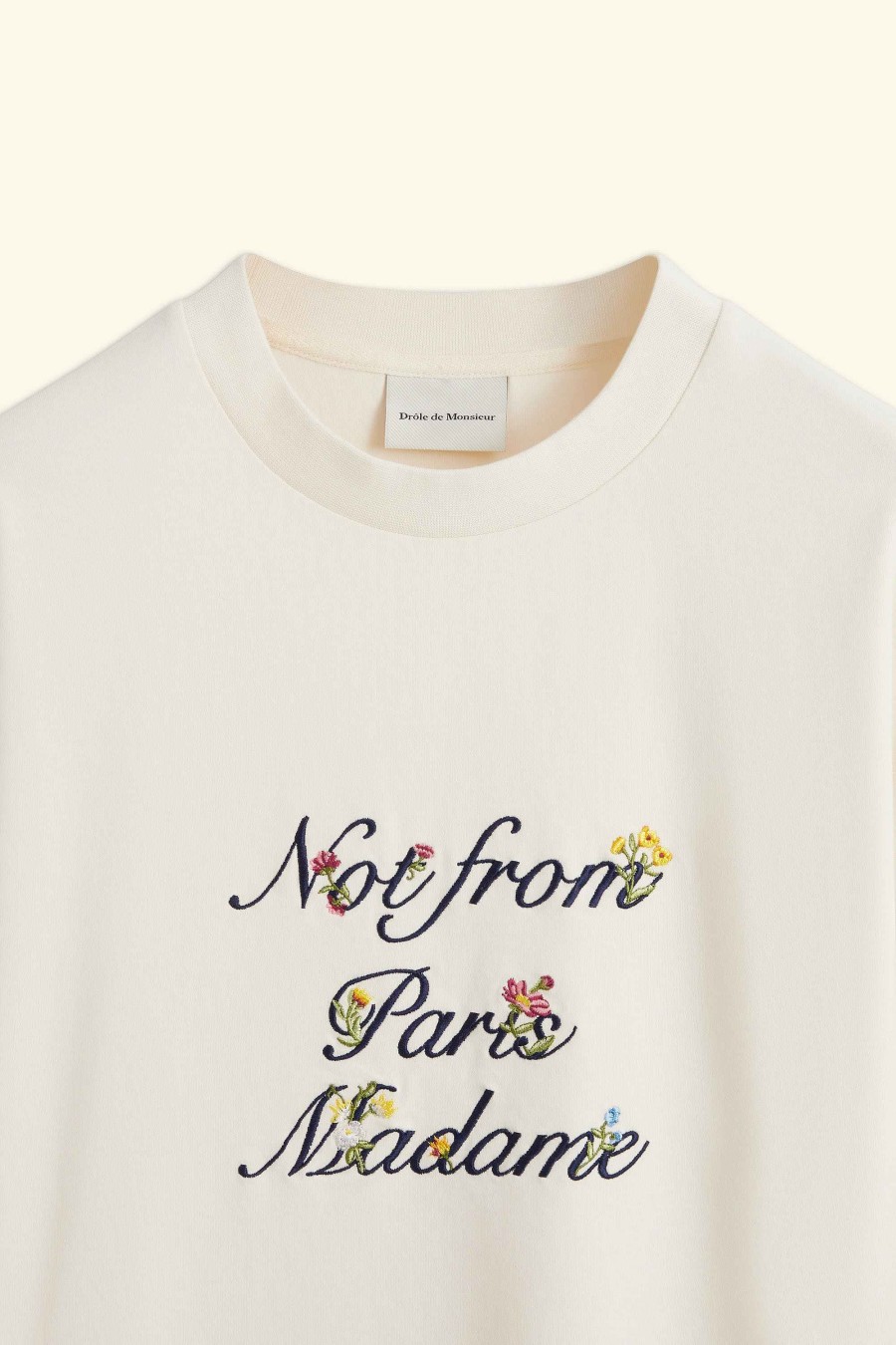 Vêtements Drole De Monsieur | Le T-Shirt Slogan A Fleurs