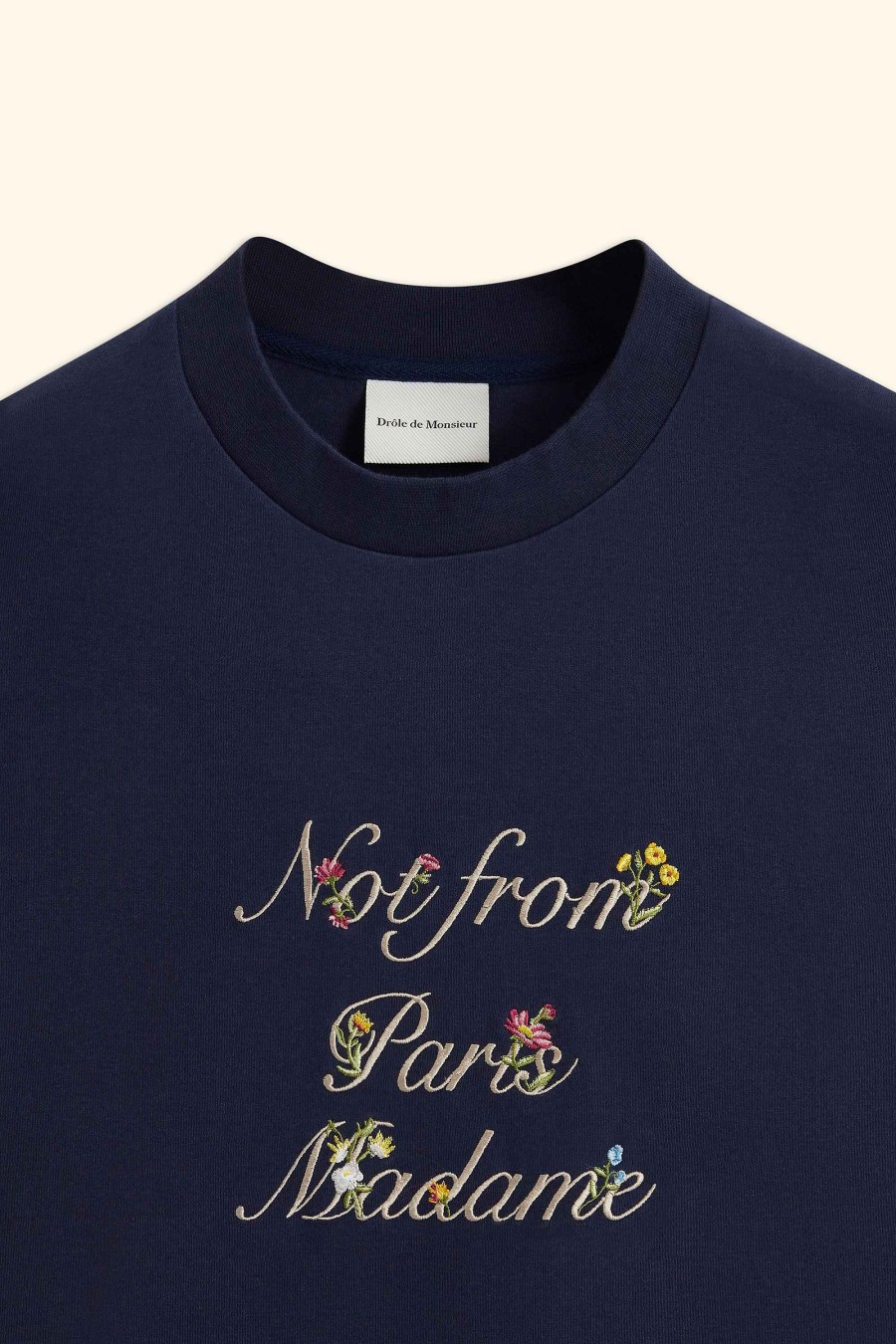 Vêtements Drole De Monsieur | Le T-Shirt Slogan A Fleurs