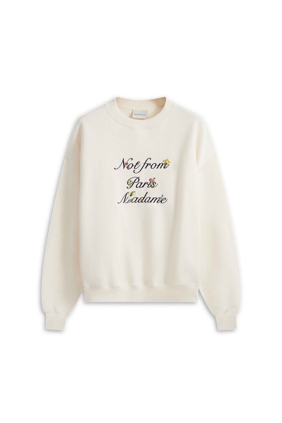 Vêtements Drole De Monsieur | Le Sweatshirt Slogan A Fleurs