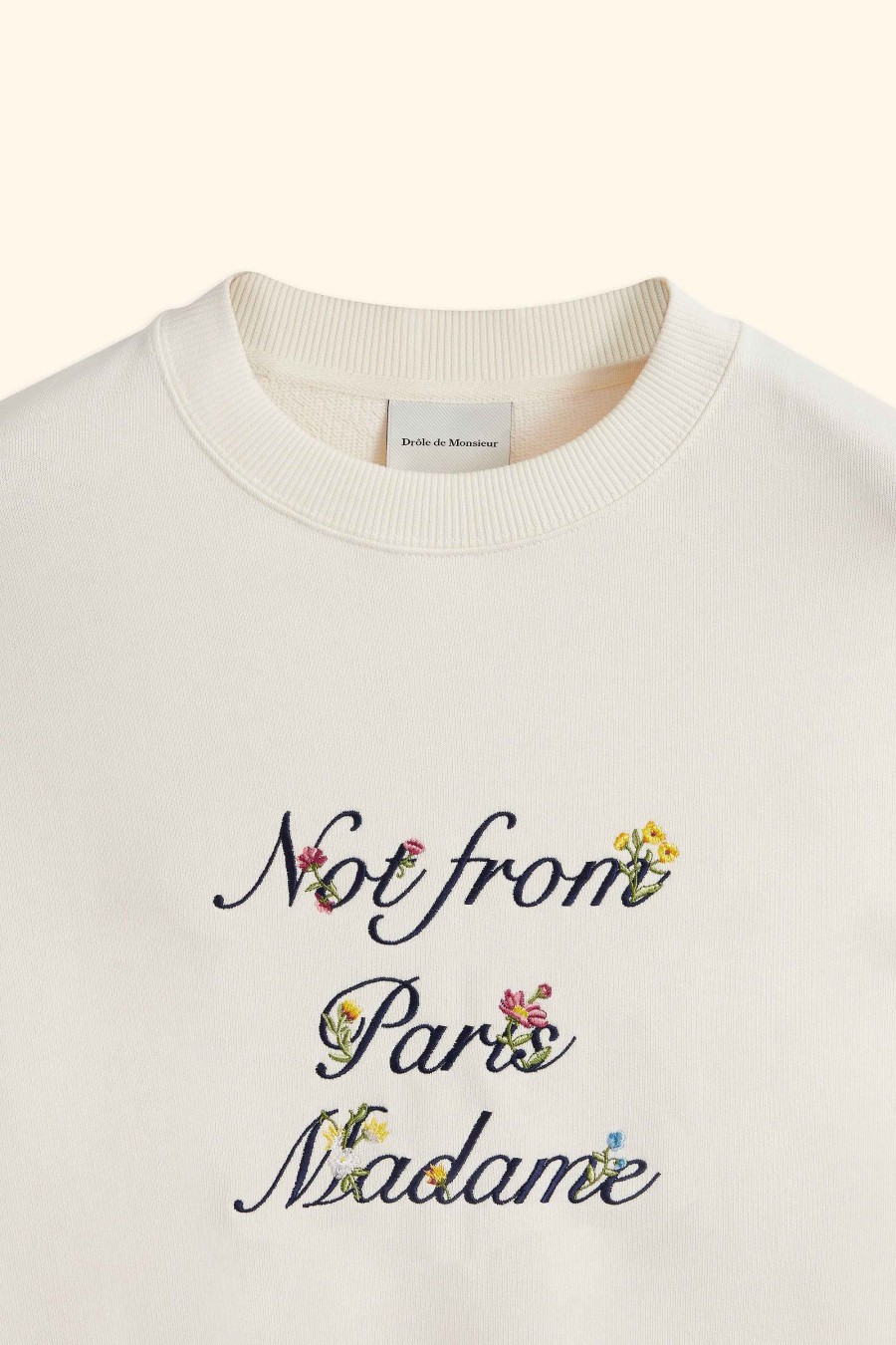 Vêtements Drole De Monsieur | Le Sweatshirt Slogan A Fleurs