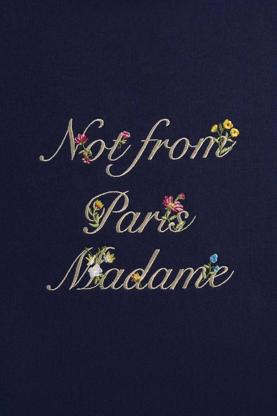 Vêtements Drole De Monsieur | Le Hoodie Slogan A Fleurs