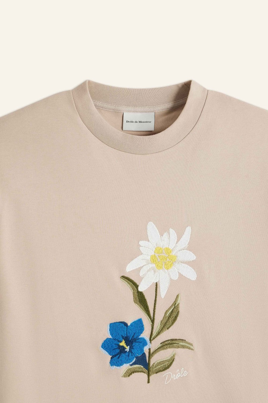 Fêtes Drole De Monsieur | Le T-Shirt Fleurs Brodees